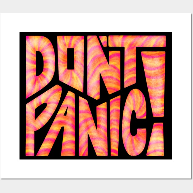 DON'T PANIC! Word Art Wall Art by Slightly Unhinged